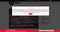 Desktop Screenshot of filozofiawnauce.pl