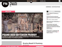 Tablet Screenshot of filozofiawnauce.pl
